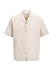 Natur - JACK & JONES JUNIOR Resort Collar Short Sleeve Shirt and Short Textured Set - Bild 2 von 2
