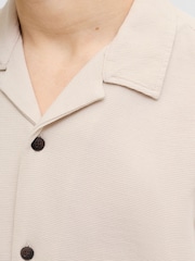 JACK & JONES JUNIOR Natural Resort Collar Short Sleeve Shirt and Short Textured Set - Image 3 of 7