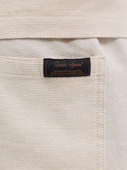 JACK & JONES JUNIOR Natural Resort Collar Short Sleeve Shirt and Short Textured Set - Image 4 of 7