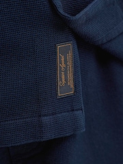 JACK & JONES JUNIOR Blue Resort Collar Short Sleeve Shirt and Short Textured Set - Image 6 of 7