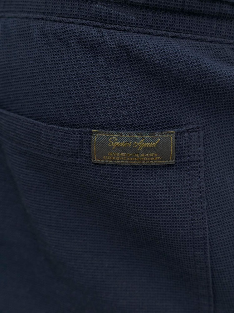 JACK & JONES JUNIOR Blue Resort Collar Short Sleeve Shirt and Short Textured Set - Image 7 of 7