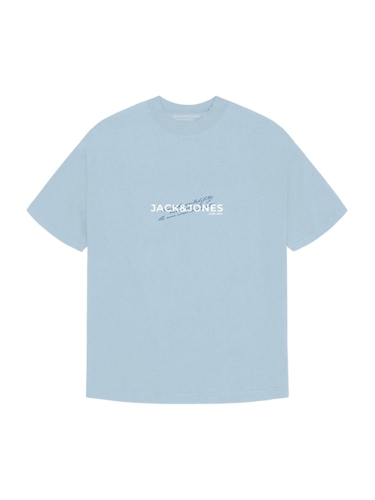 JACK & JONES JUNIOR Blue Short Sleeve Graphic T-Shirt 2 Pack - Image 2 of 3