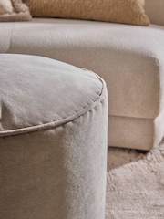 Natural Heritage Velvet Pouffe - Image 2 of 3