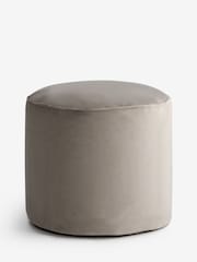 Natural Heritage Velvet Pouffe - Image 3 of 3
