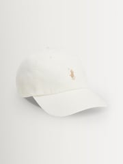 Polo Ralph Lauren Cream Cotton Chino Ball Cap - Image 1 of 3