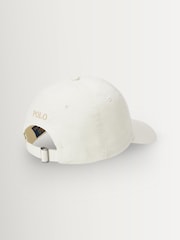 Polo Ralph Lauren Cream Cotton Chino Ball Cap - Image 2 of 3