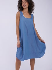 Cyberjammies Blue Denim Look Chambray Swing Nightdress - Image 1 of 3