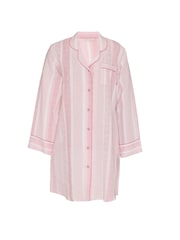 Cyberjammies Pink Linen Printed Stripe Nightshirt - Image 4 of 4