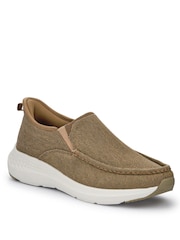 Pavers Green Wide Fit Laceless Slip On Trainers - Image 2 of 5