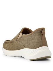 Pavers Green Wide Fit Laceless Slip On Trainers - Image 3 of 5