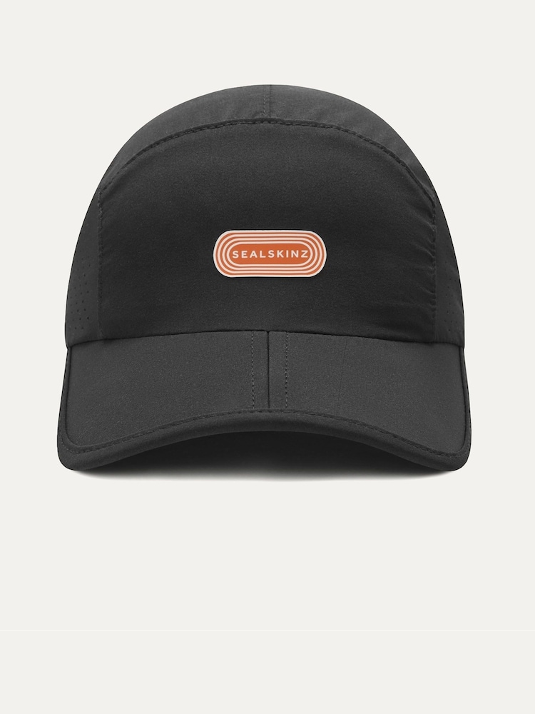 Sealskinz Black Thursford Ultra Lightweight Foldable Running Cap - Image 2 of 3
