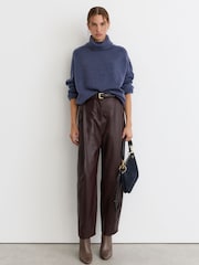 Reiss Blue Harriet Wool-Cashmere Roll-Neck Jumper - Image 3 of 7