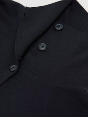 Reiss Navy Gale Merino Wool Collared Cardigan - Image 8 of 8