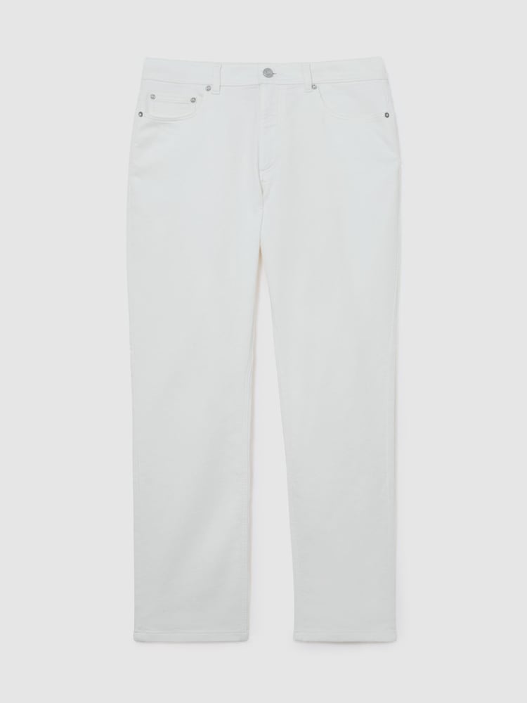 Reiss White Bishopsgate Straight-Leg Jeans - Image 2 of 7 Reiss White Bishopsgate Straight-Leg Jeans - Image 2 of 7