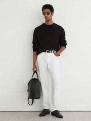 Reiss White Bishopsgate Straight-Leg Jeans - Image 3 of 7