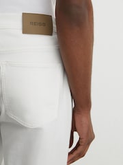 Reiss White Bishopsgate Straight-Leg Jeans - Image 5 of 7