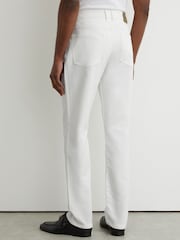 Reiss White Bishopsgate Straight-Leg Jeans - Image 6 of 7