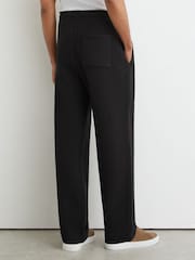 Negro - Reiss Tanner Cotton Heavyweight Straight-Leg Joggers - Imagen 6 de 7