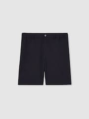 Reiss Navy Drill Technical Stretch Shorts - Image 2 of 6