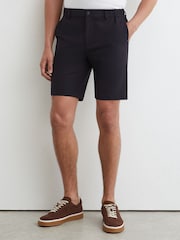 Reiss Navy Drill Technical Stretch Shorts - Image 3 of 6