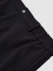 Reiss Navy Drill Technical Stretch Shorts - Image 6 of 6