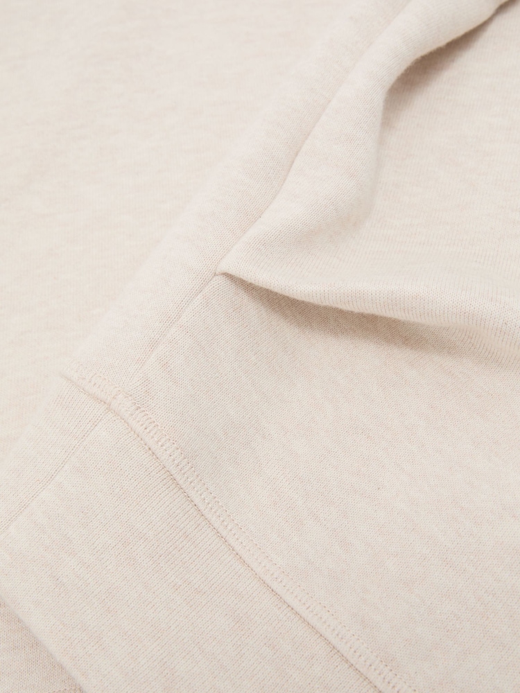Reiss Neutral Marl Carmen Cotton-Blend Sweatshirt with Cashmere - Image 6 of 6