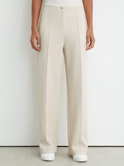 Reiss Ivory Layla Lyocell-Wool Wide-Leg Joggers - Image 3 of 6