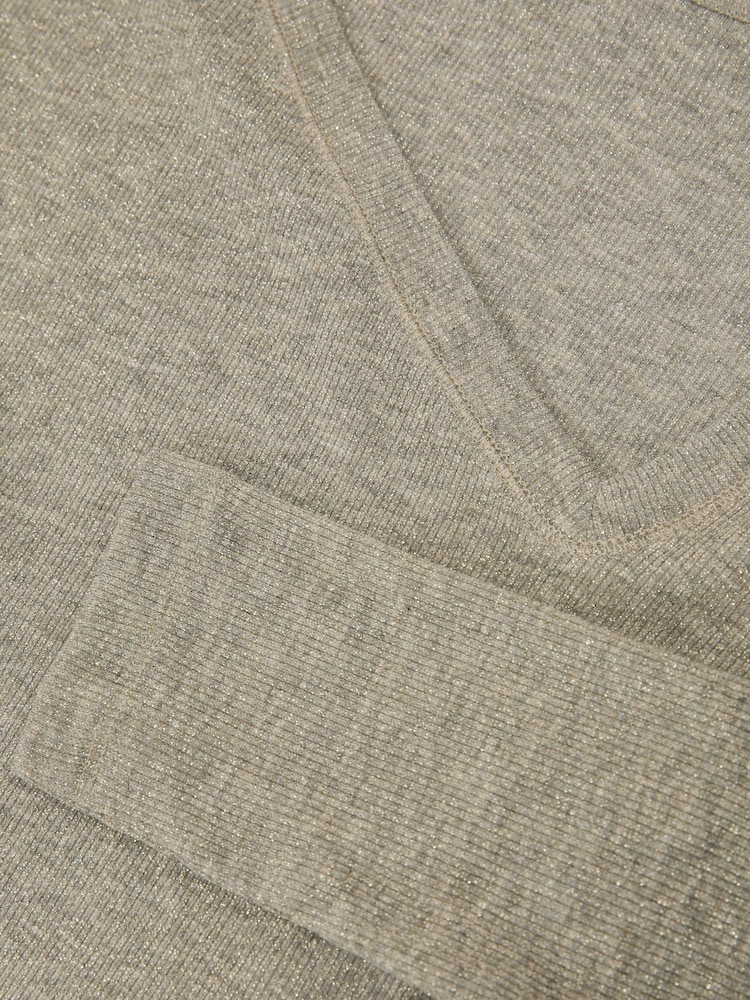 Reiss Fliss Asymmetric Metallic Long-Sleeve Top - 6의 이미지 6 Reiss Fliss Asymmetric Metallic Long-Sleeve Top - 6의 이미지 6