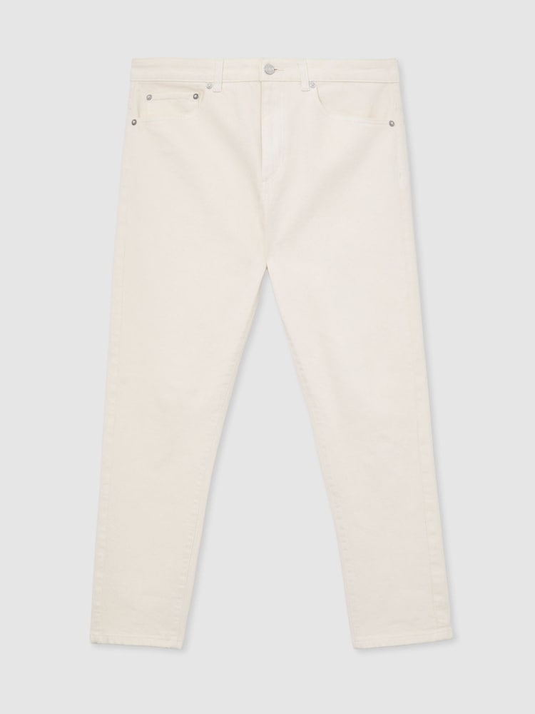 Reiss White Rathbone Relaxed-Fit Cropped Jeans - Image 2 of 6 Reiss White Rathbone Relaxed-Fit Cropped Jeans - Image 2 of 6