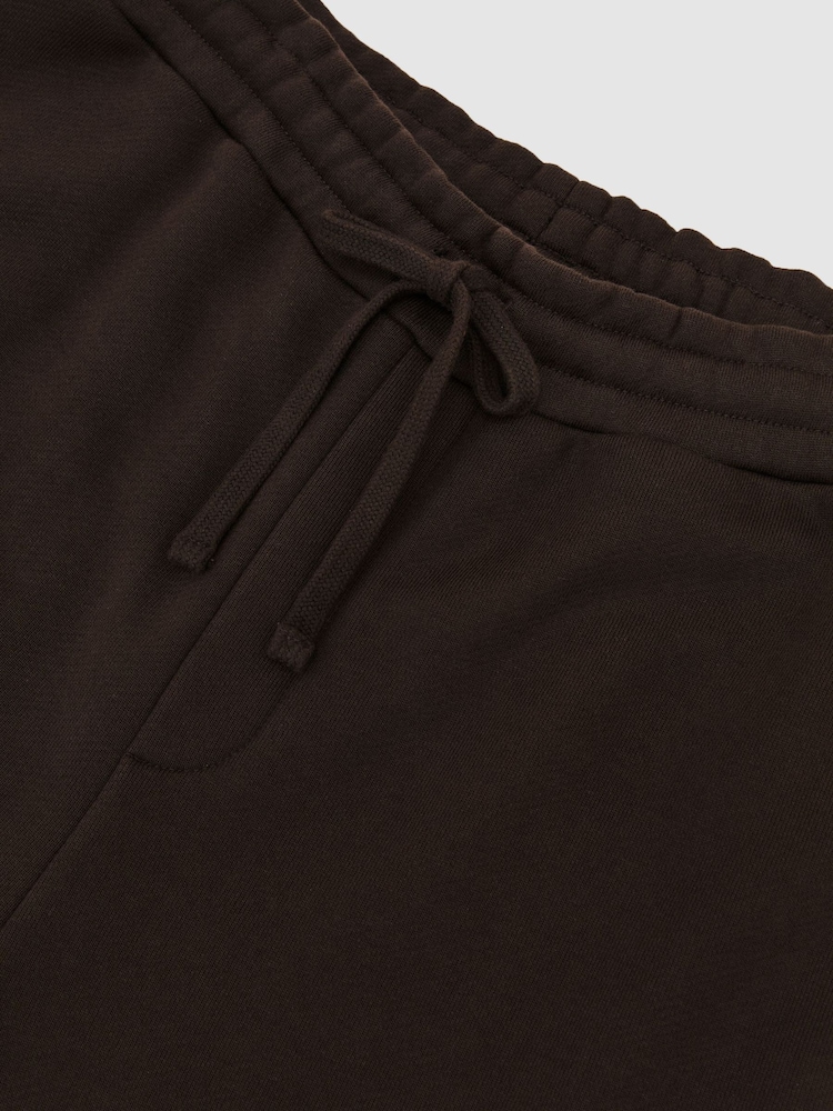 Marrón chocolate - Reiss Tanner Cotton Heavyweight Straight-Leg Joggers - Imagen 7 de 7