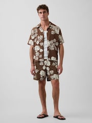 Gap Brown 6 inch Relaxed Swim Trunks - Image 5 of 6