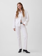 Gap White Oversized Icon Denim Jacket - Image 3 of 4