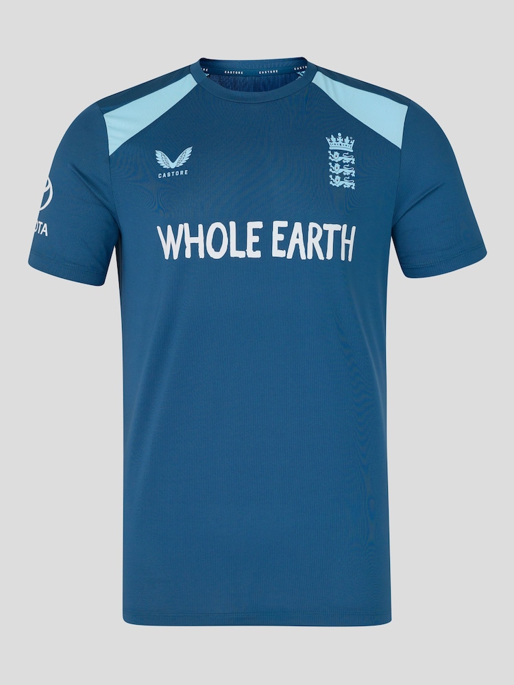 Castore Blue England Cricket Performance Short Sleeve T-Shirt - Image 1 of 5