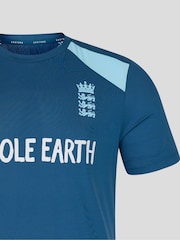 Castore Blue England Cricket Performance Short Sleeve T-Shirt - Image 4 of 5