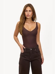 LOAVIES Brown Moonlight Mood Bodysuit - Image 3 of 5