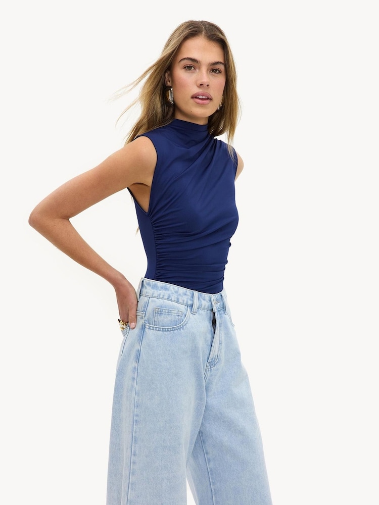 LOAVIES Blue Velvet Embrace Top - Image 2 of 4 LOAVIES Blue Velvet Embrace Top - Image 2 of 4