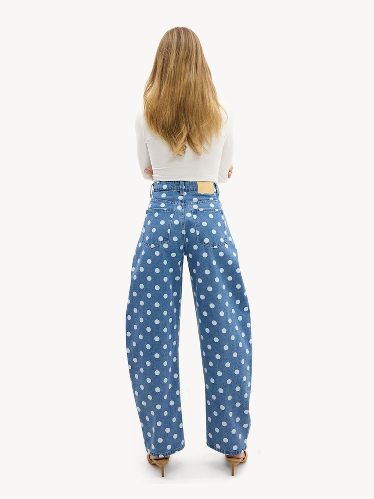 LOAVIES Barrell Polka Dot Jeans - Imagen 2 de 5