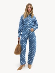 LOAVIES Barrell Polka Dot Jeans - Imagen 4 de 5