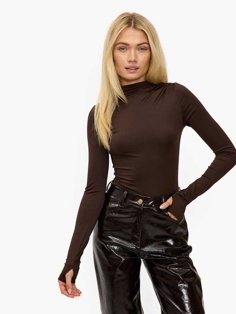 LOAVIES Brown Honeyed Twilight Bodysuit - Image 4 of 4