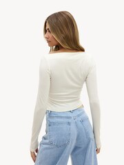 LOAVIES White Let Your Colors Shift Top - Image 2 of 4