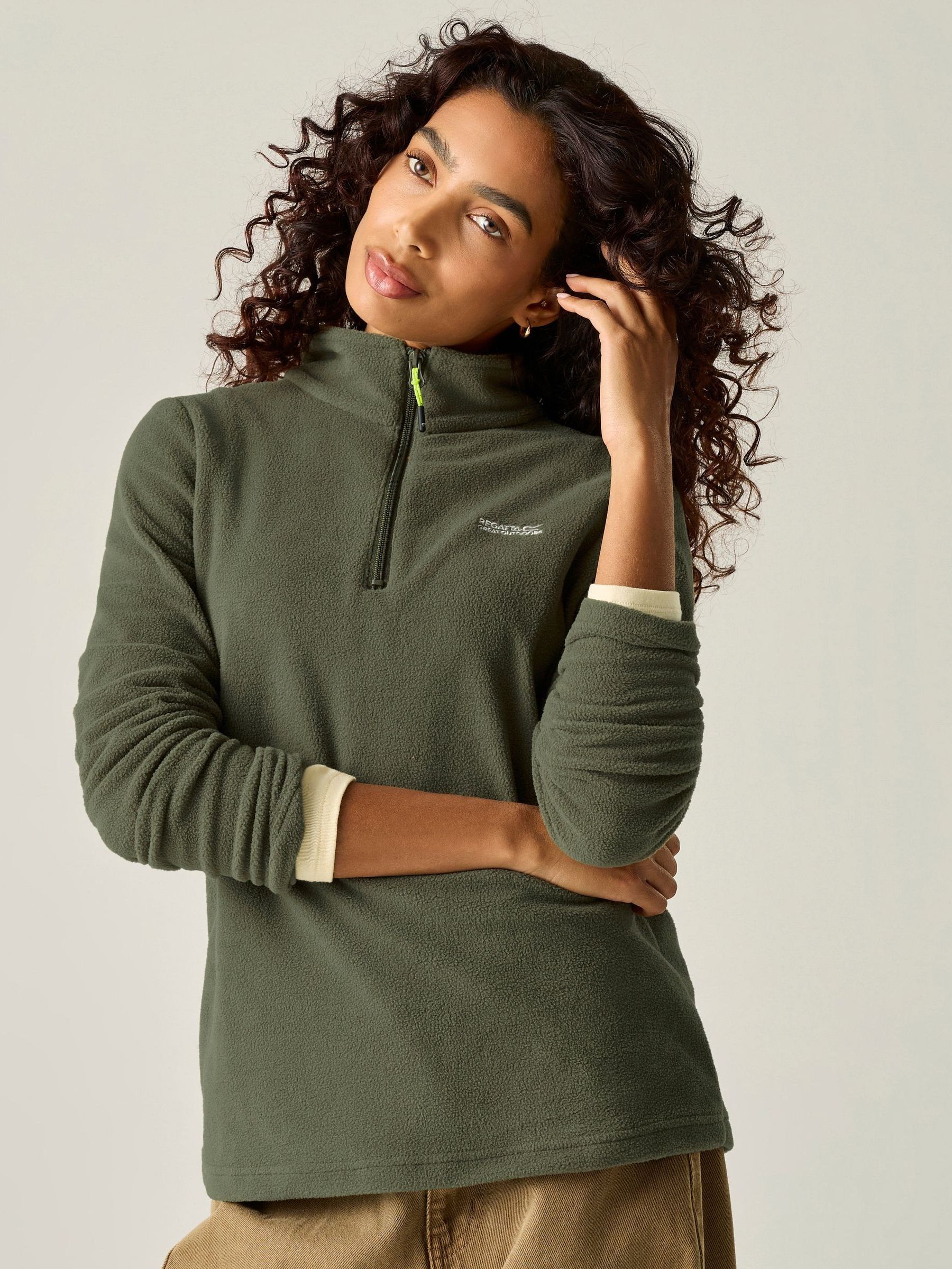 Regatta Women's Sweethart Half-Zip Fleece - Green Size 20 - Image 5