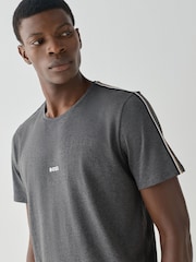 Grau - Kurzarm - BOSS T-Shirt mit einzigartigem Logo - Bild 3 von 4