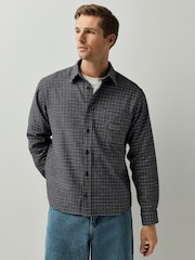 HUGO Grey Relaxed Fit Ebalto Logo Shirt - Image 2 of 5