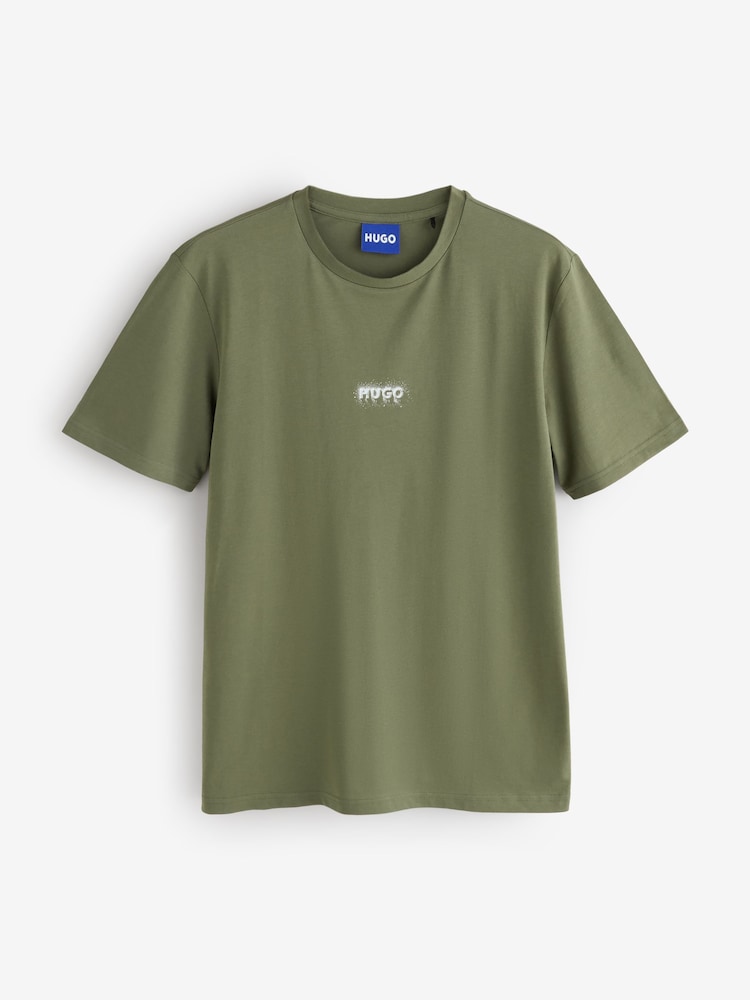 HUGO Green Relaxed Fit Logo T-Shirt - Image 4 of 4 HUGO Green Relaxed Fit Logo T-Shirt - Image 4 of 4