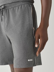 Grau - BOSS Unique Shorts mit Logo - Bild 4 von 5