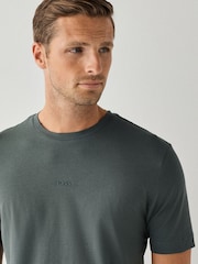 Zeleno - BOSS Relaxed Fit Logo Majica kratkih rukava - Slika 3 od 4