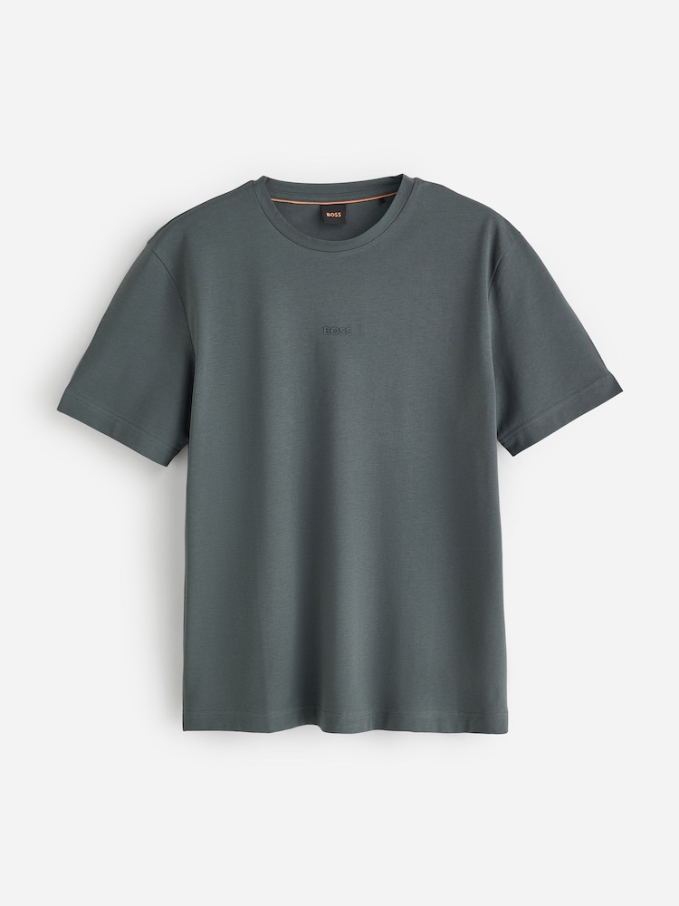 Zeleno - BOSS Relaxed Fit Logo Majica kratkih rukava - Slika 4 od 4