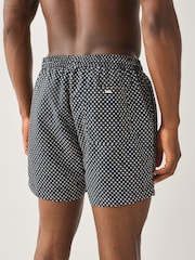 BOSS Brown Vibe Printed Swim Shorts - Image 2 of 5