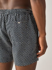 BOSS Brown Vibe Printed Swim Shorts - Image 4 of 5