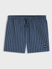 BOSS Blue Vibe Printed Swim Shorts - Image 1 of 1